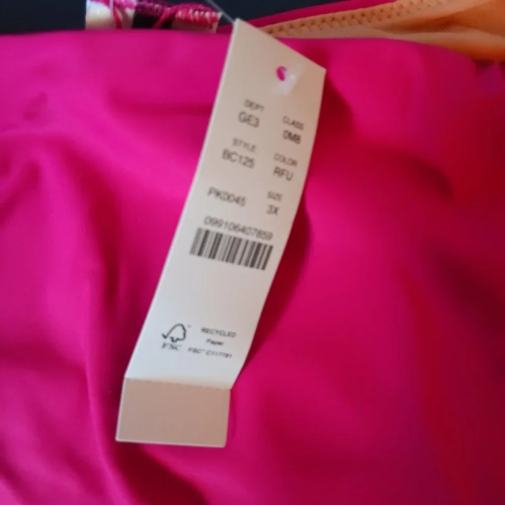 J Crew Women's Curved Waist Cheeky Bikini Bottom Pink 3X NWT
